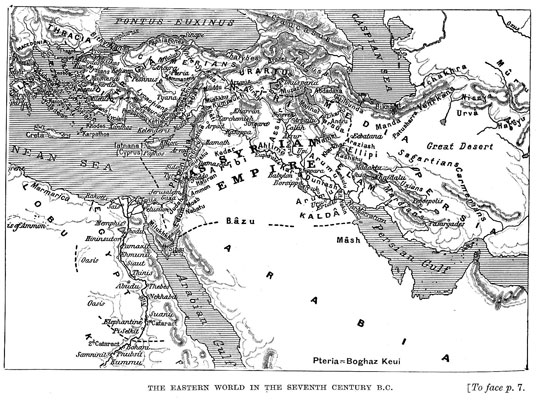The Eastern World in the Seventh Century B.C. [op. p.7]