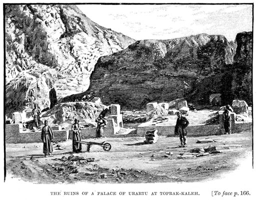The ruins of a palace of Urartu at Toprak-Kaleh [op. p.166]